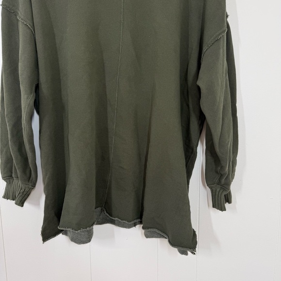 Aerie Green Oversized Crewneck Sweatshirt - Picture 4 of 13